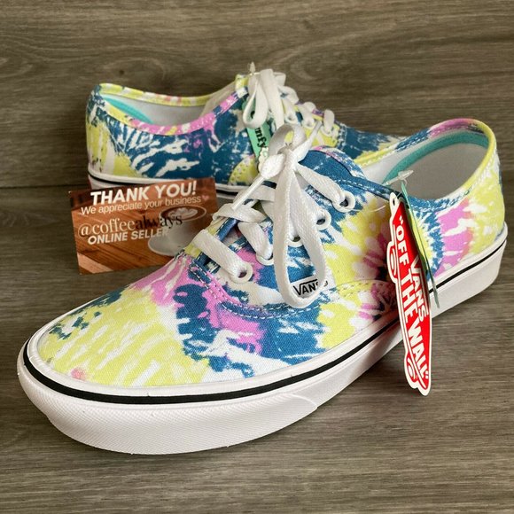 Vans Comfycush Authentic Tie-Dye Orchid White Multicolor Women's NWT - Picture 3 of 9